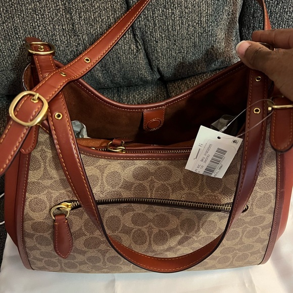 Coach Lori Signature Shoulder Bag, SUEDE INSIDE,FROM THE BOUTIQUE NOT THE OUTLET - Picture 6 of 6